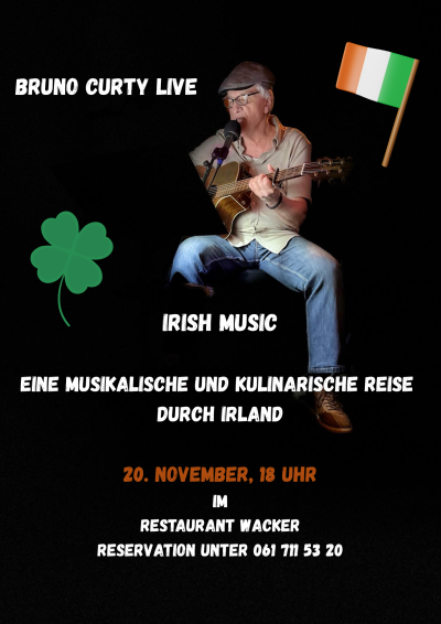 Live-Musik: Irischer Abend im Restaurant Wacker