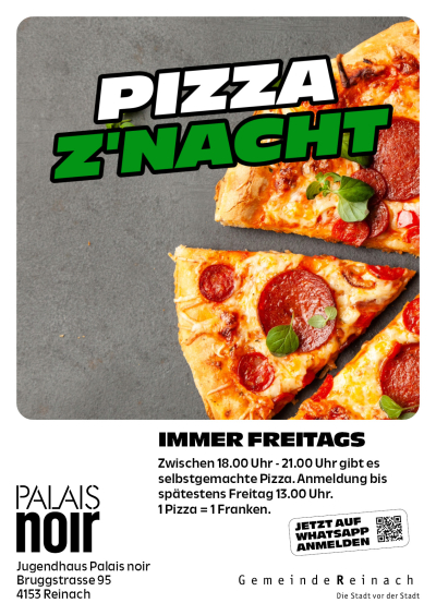 Pizza z'Nacht für Jugendliche