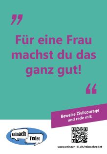 Für eine Frau machst du das ganz gut!