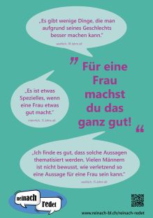 Für eine Frau machst du das ganz gut!