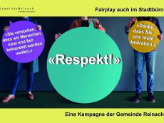 Gemeinde Reinach lanciert Respekt-Kampagne