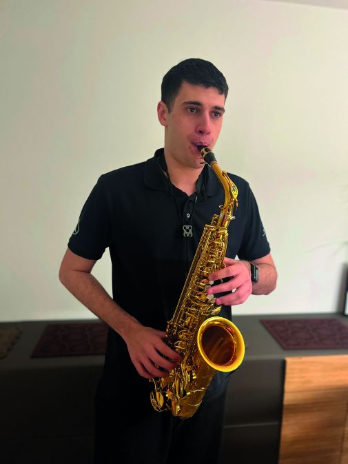 Der Reinacher Loris Bloch spielte am 21. Januar 2025 um 19.30 Uhr in Oberwil. (Foto von Loris Bloch) 