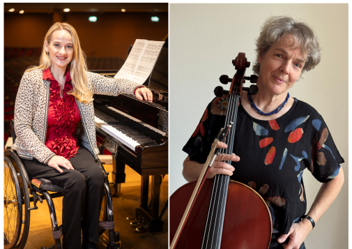 Die beiden Musikerinnen spielen am Sonntag in der Aula Bachmatten