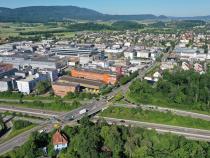 Industriezone Kägen von oben