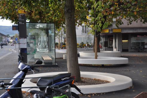 Ortskern Tramhaltestelle